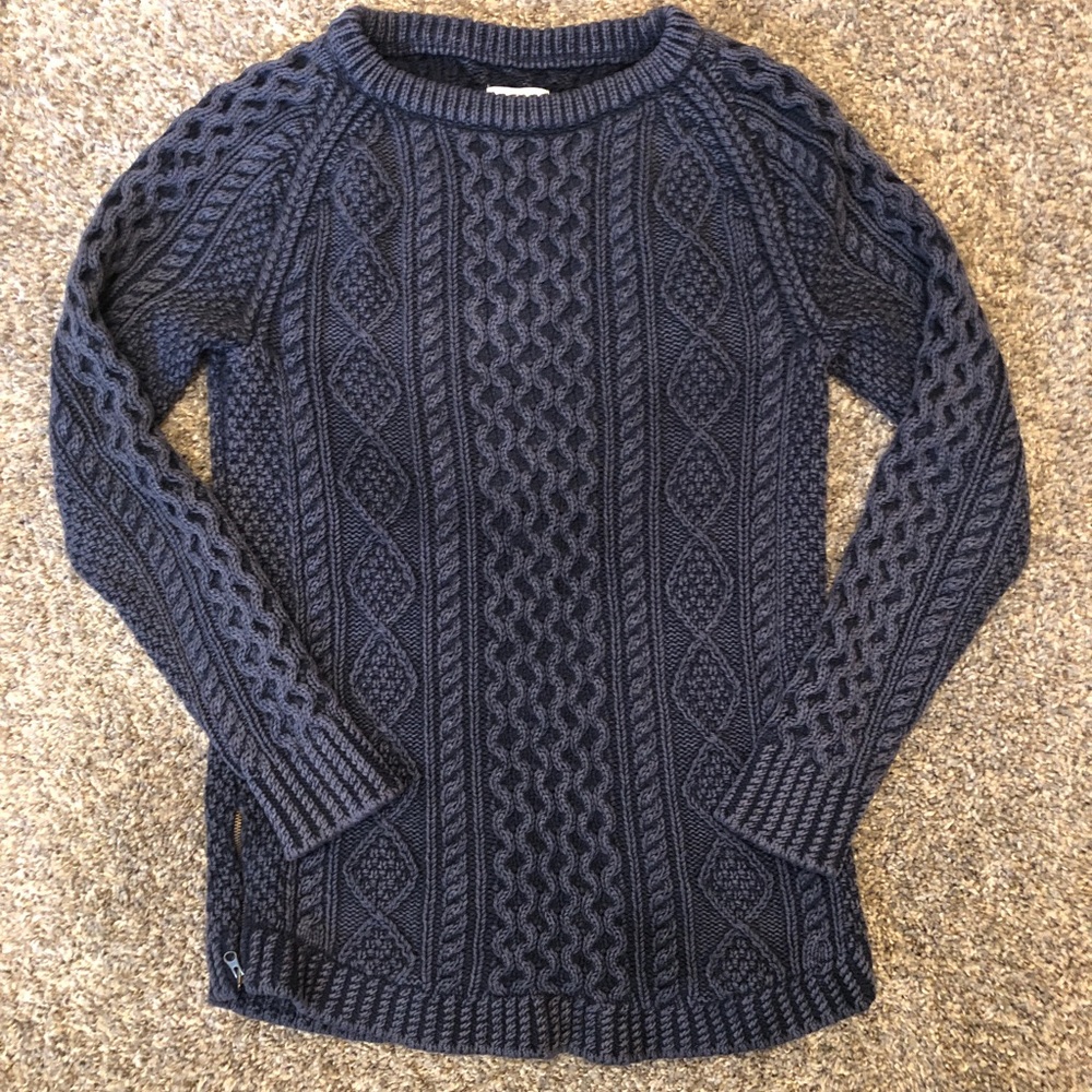 LL Bean Signature Fisherman tunic sweater